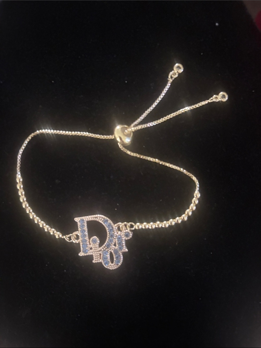 Adjustable Inspired Gold Logo Adjustable Bracelet